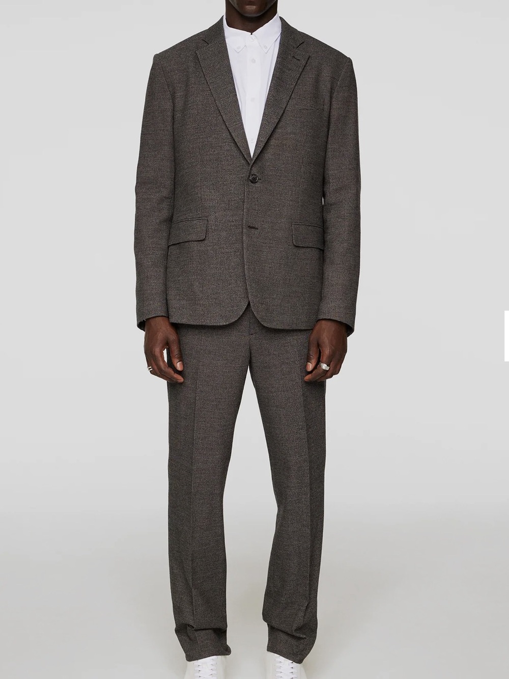 J.Lindeberg Men's Classic Two-Piece Elton Blazer and Lois Trouser 2-Tone Suit 50